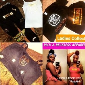 RICH & RECKLESS APPAREL (LADIES TANKS, LEOTARDS)
